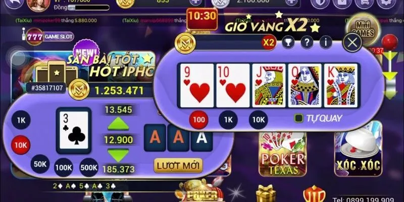 Các bộ trong mini poker