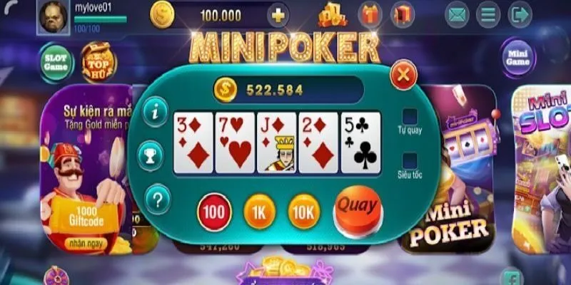 Luật chơi mini poker